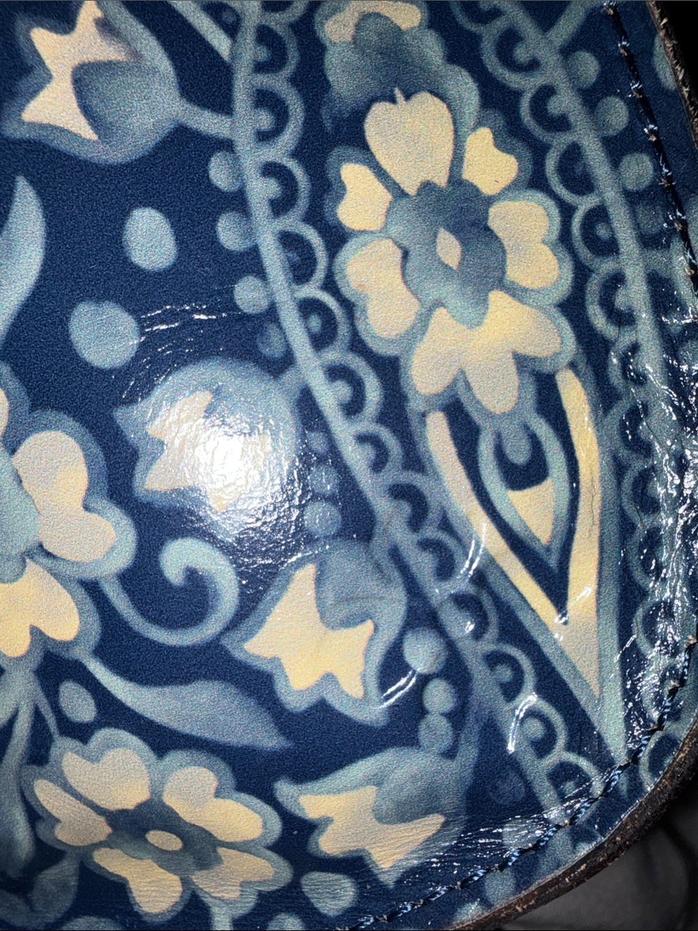 Patricia Nash Blue Floral Purse - Picture 11 of 13